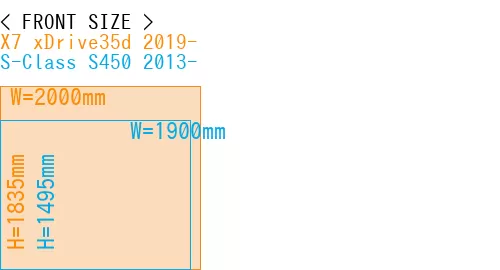 #X7 xDrive35d 2019- + S-Class S450 2013-